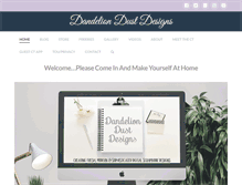 Tablet Screenshot of dandeliondustdesigns.com